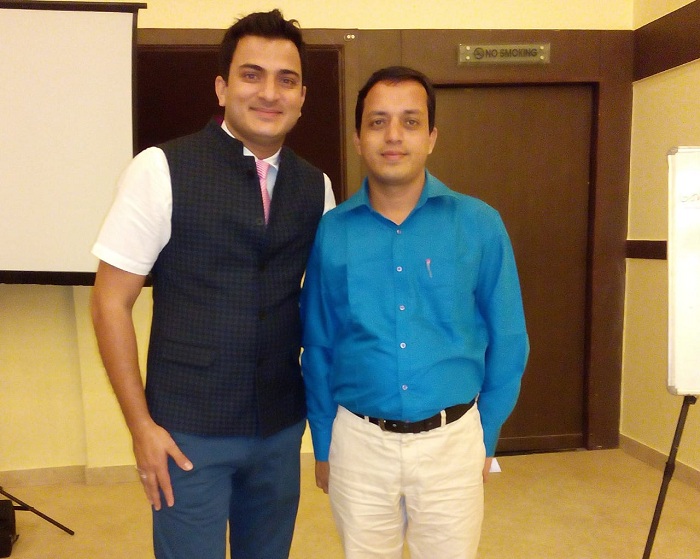 With Kazim Sir during his session